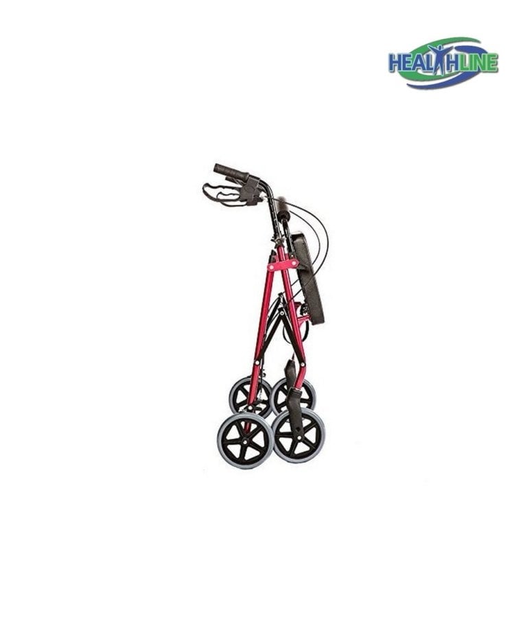 Bariatric Rollator Walker Heavy Duty with Large Padded Seat up to 400