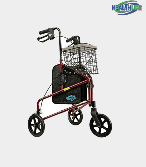 Bariatric Rollator Walker Heavy Duty with Large Padded Seat up to 400