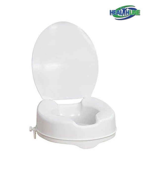 Raised Toilet Seat with Lid 4-inches