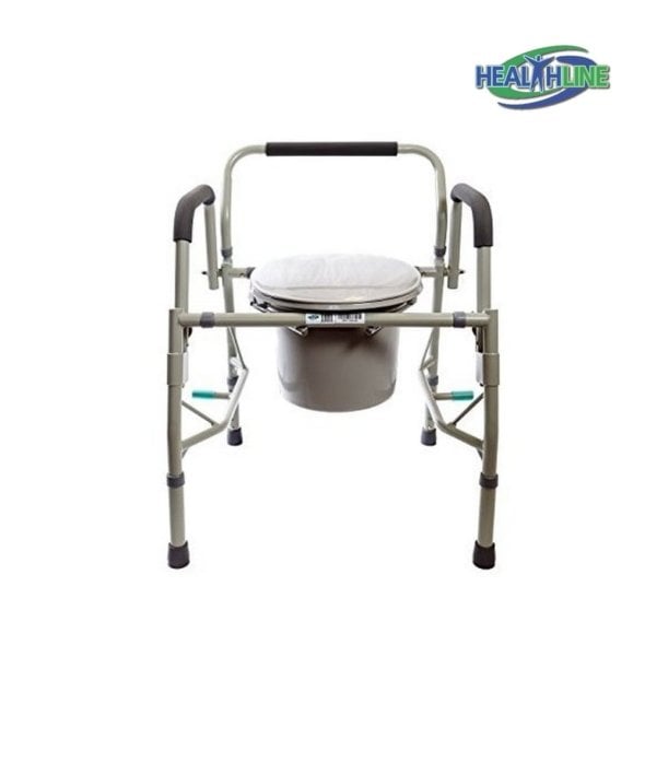 Drop Arm Bedside Commode with Adjustable Legs