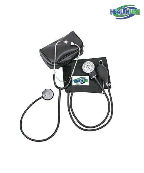 Blood Pressure Monitor Adult Manual W/Attached Stethoscope And Extra Large Cuff