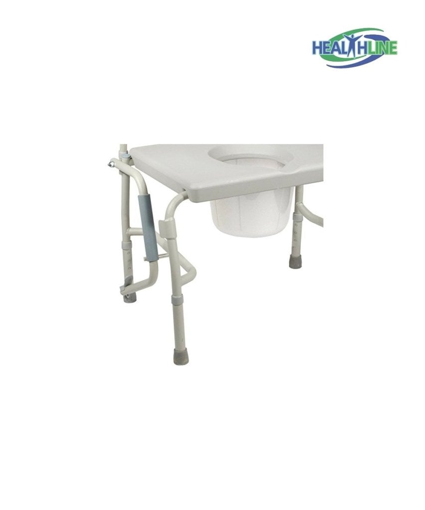 Heavy Duty Drop Arm Bariatric Commode Healthline Trading