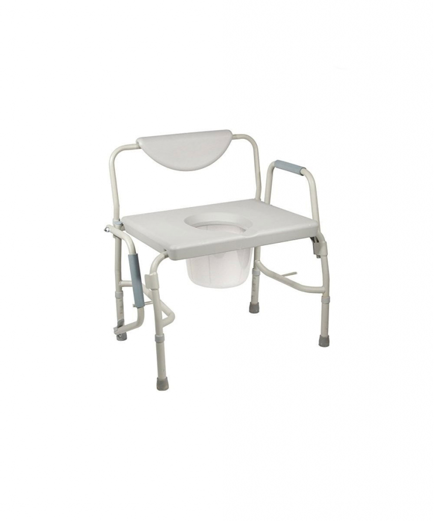 Heavy Duty Drop Arm Bariatric Commode | Healthline Trading