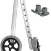 HEALTHLINE kit: two single 5-inch walker wheels and two gray Big Ski glides