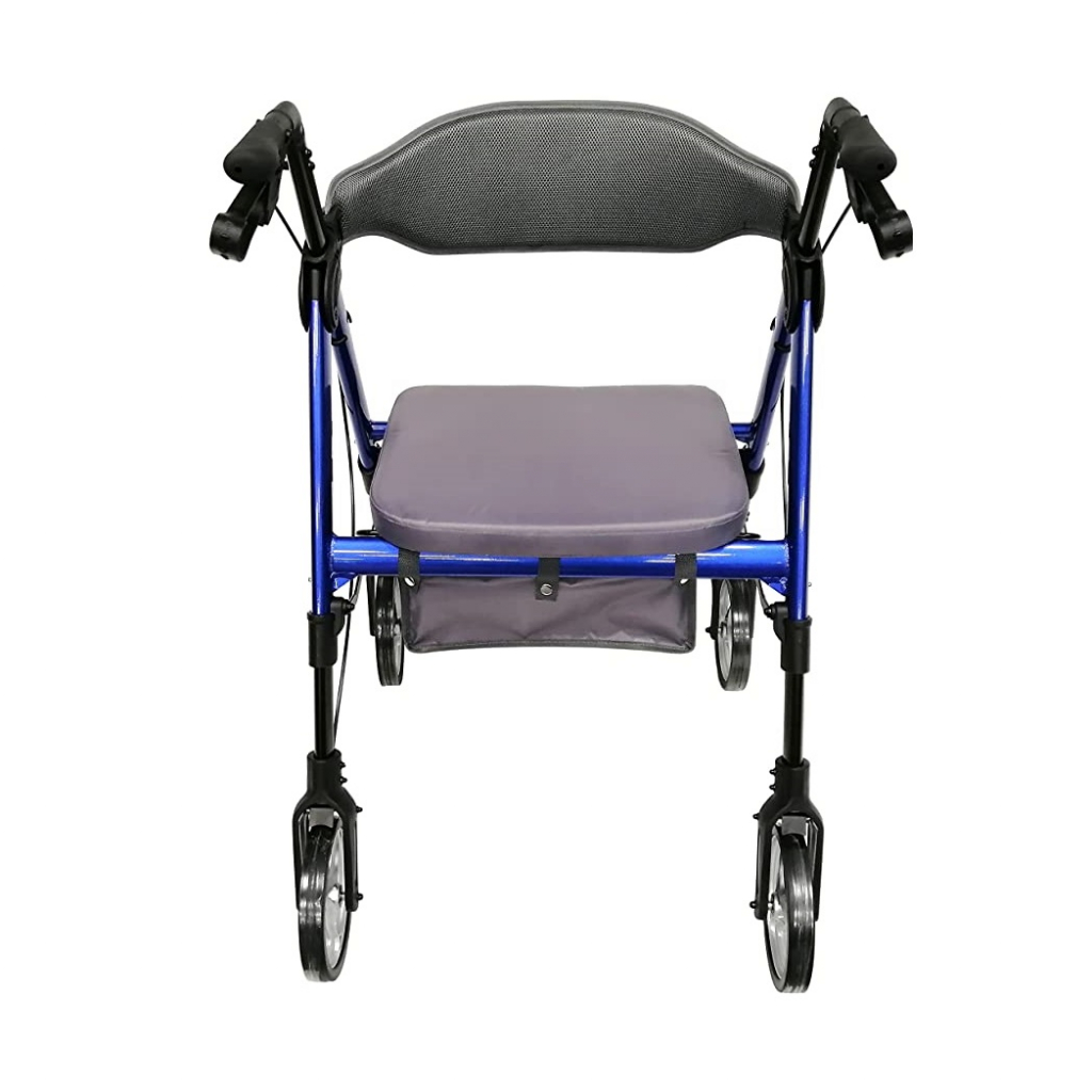 Heavy Duty Bariatric Rollator With Extra Wide Seat 450LB (Blue)