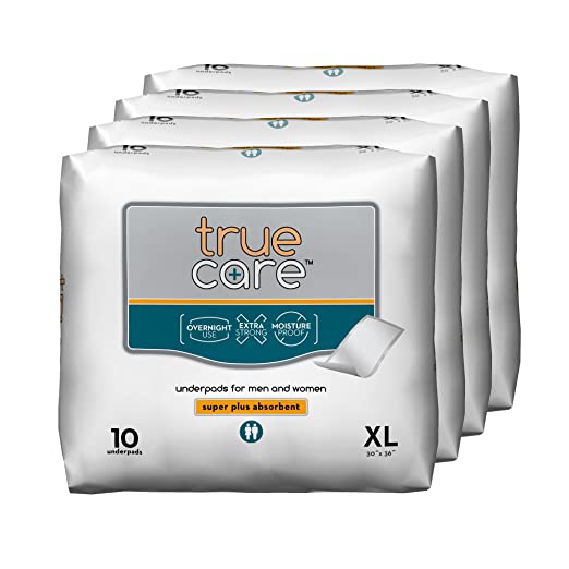 True Care Super Absorbent Incontinence Underpads (40 Count)