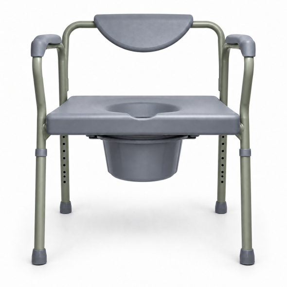 HEALTHLINE HL7104KD Bariatric Bedside Commode — 500 lb Capacity